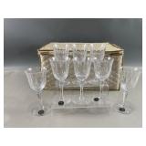 Manganese Franciscan Master Piece Crystal Glasses