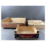 Arra, Bagu, & Webber Wooden Wine Crates