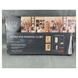 Easy Home Double Rod Standing Closet
