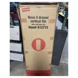 Staples Wood Nova 4 Drawer Vertide File