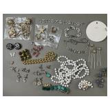 Vintage Broken Costume Jewelry For Crafts