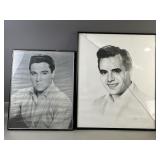 Signed Gary Saderup Desi Arnaz & Elvis Prints