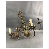 Vintage Brass Eagle Chandelier