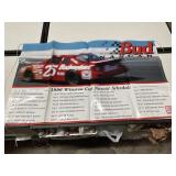 Budweiser Vinyl NASCAR Schedule 1996