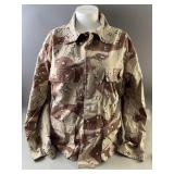 XL Camouflage Button Up Jacket