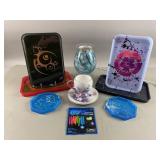 Handmade Resin Trays, Artglass Wax Warmer & More