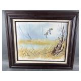 MCM Signed Duncan Grassy Waters Painting