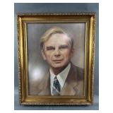 Retro Framed Distinguished Gentleman Print
