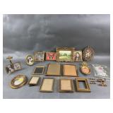 Collection of Vintage Mini Gold Tone Frames