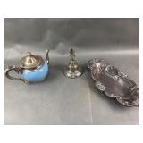 Antique Manning & Bowman Turquoise Teapot & More