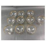 Vintage Gold Trimmed Dessert Cups