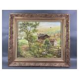 Framed MCM Oil Painting By Malcangi