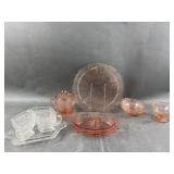 Pink Jeanette Depression Glass & More