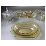 Glassbake, Amber Depression Glass & More