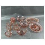 Pink Jeanette Depression Glass & More