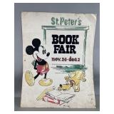 Vtg St.Peterï¿½s Poster Advertising Book Fair