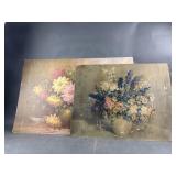 Fontana & More Vintage Floral Cardboard Prints