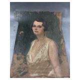1932 Kalz Extremely Delicate Flapper Painting