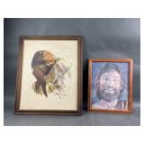 Vtg. R Hook Framed Jesus Prints & More!