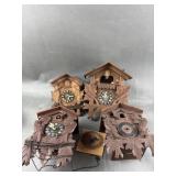 Box Lot Of Four Cuckoos For Parts
