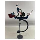 Folk Art Uncle Sam Balancing Unicycle