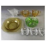 Uranium & Depression Glass & Swedish Crystal