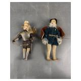 Handmade Shakespearean & Knight Fabric Dolla