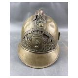 Antique French Brass Firemanï¿½s Helmet