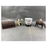 Shiwan Girl Riding Caribou, Jewelry Box & More!