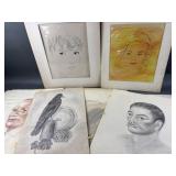 Vtg Elizabeth Willard Art & Portrait Illustrations
