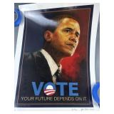 Signed  John Osler Barrack Obama Poster