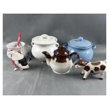 Country Cottage Farmhouse Ceramic Crocks & More