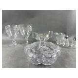 Heisey Lariet Etched Glass & More