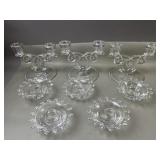 Heisey Glass Lariat Vintage Candleholders
