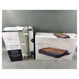 Smokeless Electric Grill & 6" Floor Lamp