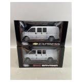 1:25 Scale GMC Savana & Chevy Express Diecast