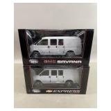 1:25 Scale GMC Savana & Chevy Express Diecast