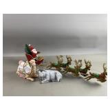 Peters Flying Santa & Homco Animals