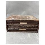 Bulova Watch Parts Cabinet Filled W Various Parts