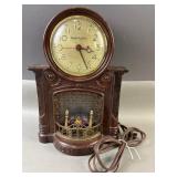 MasterCrafters Electric Fireplace Clock