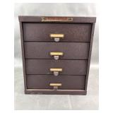 4 Drawer Watch Cabinet With Watch Crystals