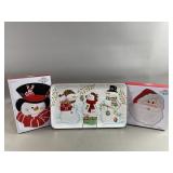 Xmas Pier One & Fitz & Floyd Ceramic Plates