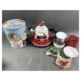 Porcelain Christmas Kettle, Hershey Kiss & More