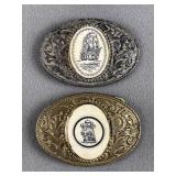Vintage Skrim Shaw Ship Belt Buckles