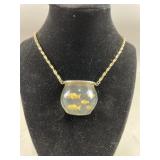 14K Castlecliff Fishbowl Necklace