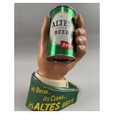 Vtg Plaster Altes Lager Beer Display