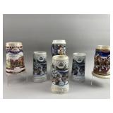 Vintage Miller, Budweiser & More Steins