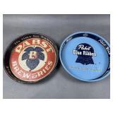 Vintage Pabst Beer Serving Trays