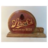 1930ï¿½s Strohï¿½s Bohemian Beer Painted Wood Bar Sign