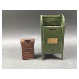 All-American Mail Green Box & Diecast Bank